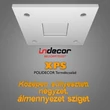 100cm-es négyzet álmennyezet sziget színváltós LED szalaggal | N-100-RGB
