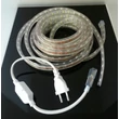 LED szalag, 5050, 60 SMD/m, 230V, vízálló, meleg fehér LED szalag, 5050, 60 SMD/m, 230V, vízálló, meleg fehér
