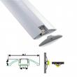 Led ALU profil Alp-021 Eloxált Opál Led ALU profil Alp-021 Eloxált Opál