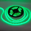 LED szalag, 3528, 60 SMD/m, vízálló, szilikon védő, zöld fény