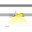 LED PROFIL "X" SPRING RÖGZÍTŐ GIPSZKARTONBA(Deep,Flat)