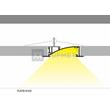 LED PROFIL "X" SPRING RÖGZÍTŐ GIPSZKARTONBA(Deep,Flat)