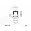 Led ALU profil Deep10 Eloxált Led ALU profil Deep10 Eloxált