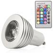 LED spot 45°,GU10, 3W, 230V, RGB Színváltós, távirányítós LED spot 45°,GU10, 3W, 230V, RGB Színváltós, távirányítós