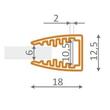 Led ALU profil (Mikro10) Eloxált Led ALU profil (Mikro10) Eloxált