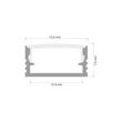 Led ALU profil Mini-01-A Eloxált Átlátszó Led ALU profil Mini-01-A Eloxált Átlátszó