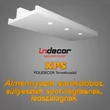 POL-SD-02 XPS Sarok doboz spot világításnak, LED szalagnak 43x100cm