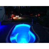 LED medence, kerti világítások