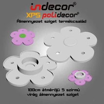 5 szirmú virág álmennyezet sziget test