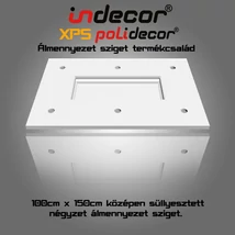 T-150x100 téglalap álmennyezet sziget