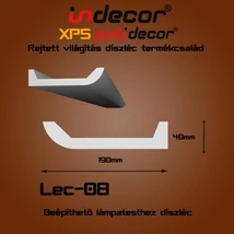 Lec-08 Beépíthető lámpatesthez díszléc