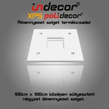 N-100 négyzet álmennyezet sziget N-100 négyzet álmennyezet sziget