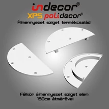 K-150-Z-V félkör álmennyezet sziget elem