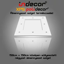 N-150 négyzet álmennyezet sziget N-150 négyzet álmennyezet sziget