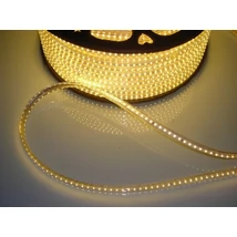LED szalag, 3014, 120 SMD/m, 230V, vízálló, meleg fehér LED szalag, 3014, 120 SMD/m, 230V, vízálló, meleg fehér