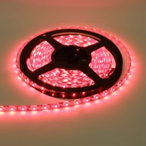 LED szalag, 3528, 60 SMD/m, nem vízálló, piros fény