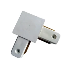 Csatlakozó sínhez, derékszögű, fehér