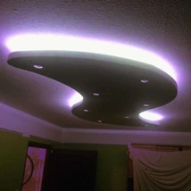 250cm x 120cm hullám álmennyezet sziget | H-250x120-F