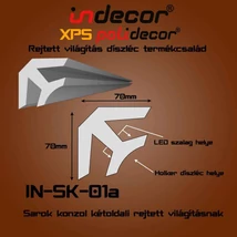 SK-01A Sarok konzol 70x70