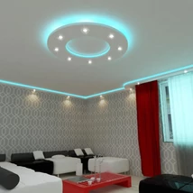 150cm kör álmennyezet sziget színváltós LED szalag világítással | K-150-RGB