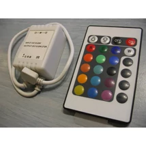 Távirányító LED RGB szalaghoz 72W, 6A, 12V, 24 nyomógombos