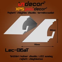 Lec-06AT Tetőtéri rejtett világítás díszléc 80x115 (06/A-T)