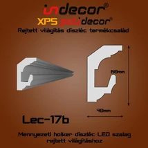 Lec-17B Mennyezeti rejtett világítás díszléc