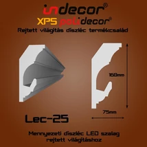 Lec-25 Mennyezeti rejtett világítás díszléc