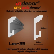 Lec-35 Mennyezeti rejtett világítás díszléc