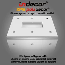 T-120x90-LP Téglalap álmennyezet sziget LED panel világításhoz