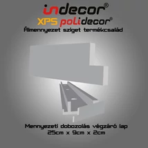 Mennyezeti dobozoláshoz végzáró lap 25cm