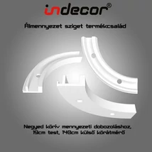 MD-NK-19 XPS Mennyezeti dobozoláshoz negyed körív