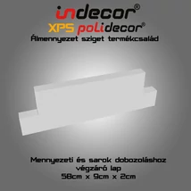 Mennyezeti dobozoláshoz végzáró lap 58cm