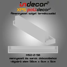 Sarok és mennyezeti dobozolás végzáró elem 58cm