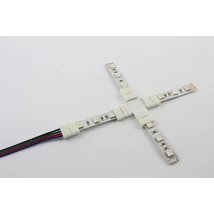 RGB LED szalaghoz KERESZT csatlakozó RGB LED szalaghoz KERESZT csatlakozó