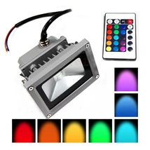 LED reflektor 10W, 220V, kültéri, RGB - IP65 - LED reflektor 10W, 220V, kültéri, RGB - IP65 -
