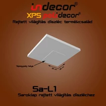  Saroklap rejtett világítás díszlécekhez 