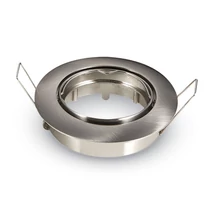 Beépíthető spot keret, mozgatható, matt króm kerek