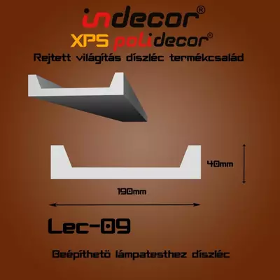 Lec-09 Beépíthető lámpatesthez díszléc