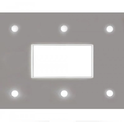 IN-POL-Szett-25/LP XPS Téglalap (90x120cm) Süllyesztett szett, LED panel világítással