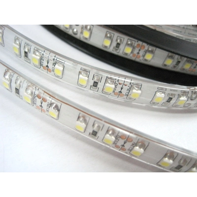 LED szalag, 3528, 60 SMD/m, vízálló, szilikon védő, hideg fehér