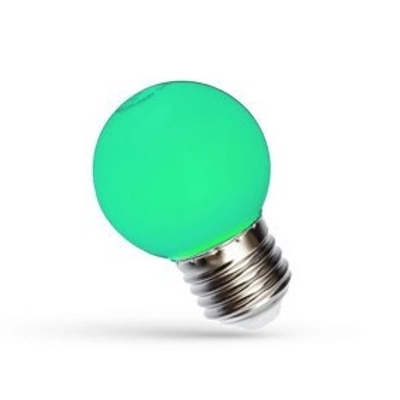 LED Kisgömb E27 230V 1W zöld
