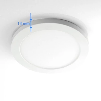 LED Lámpa falon kívüli, 12W, kerek, ULTRA VÉKONY !!! semleges fehér
