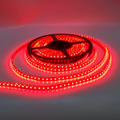 LED szalag, 5050, 60 SMD/m, vízálló, piros fény