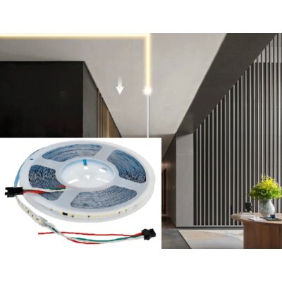 Digitális LED szalag szett 5m, 24 V-120led/m hideg fehér (futófény)