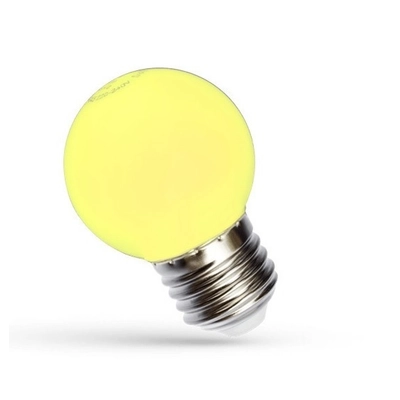 LED Kisgömb E27 230V 1W sárga
