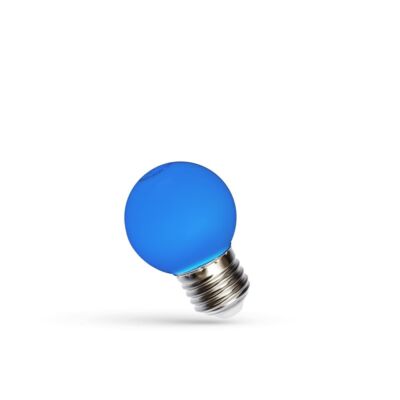 LED Kisgömb E27 230V 1W kék