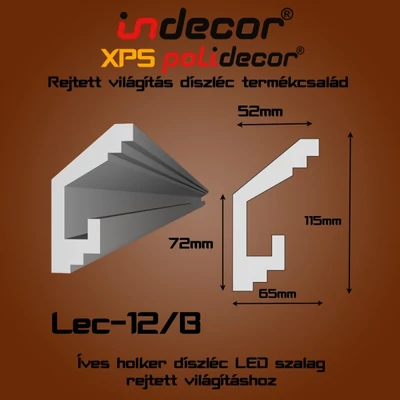 Lec-12B Rejtett világítás díszléc