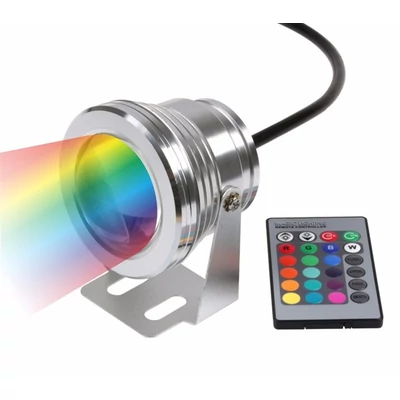 LED reflektor 9W, 12V, kültéri, RGB - IP65 -