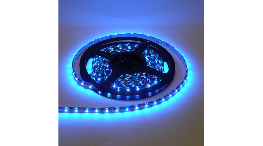 LED szalag, 5050, 60 SMD/m, nem vízálló, kék fény